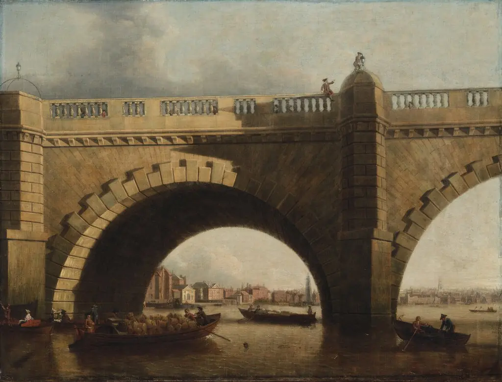 An Arch of Westminster Bridge, London