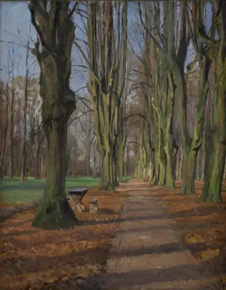 An Avenue in Søndermarken. Frederiksberg