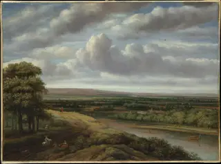 An Extensive Wooded Landscape, by Philips Koninck