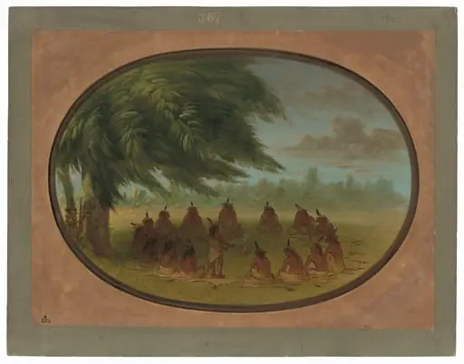 An Indian Council - Sioux