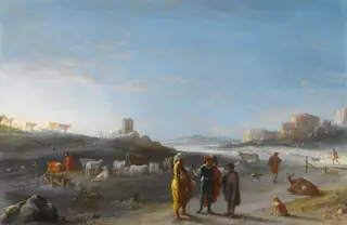 An Italianate Landscape with an Unidentified Subject from the Old Testament