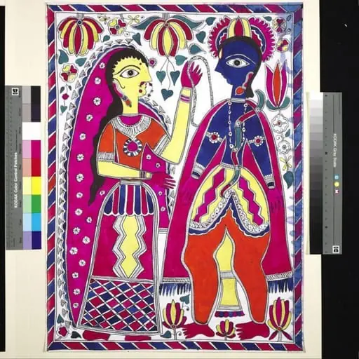 Radha and Krishna, by Anamana Devi