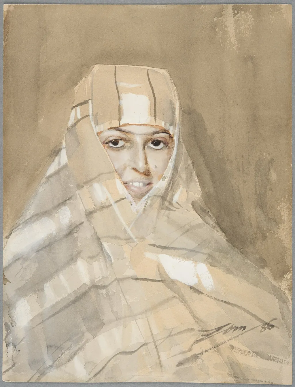 Bedouin Girl, by Anders Zorn, unspecified, 1894