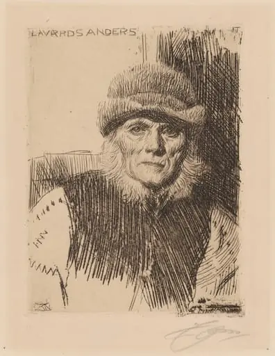 Dalecarlian Peasant (Lavards Anders), by Anders Zorn