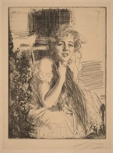 Emma Rasmussen, by Anders Zorn