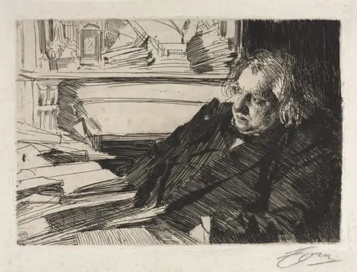 Ernest Renan, by Anders Zorn