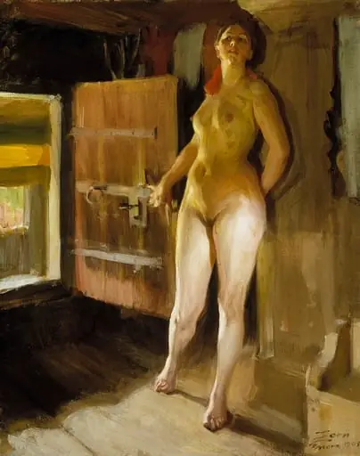 Luhdin ovella, by Anders Zorn