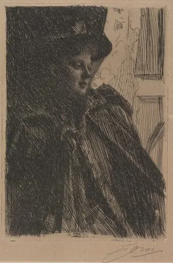 Mme. Olga Bratt, by Anders Zorn