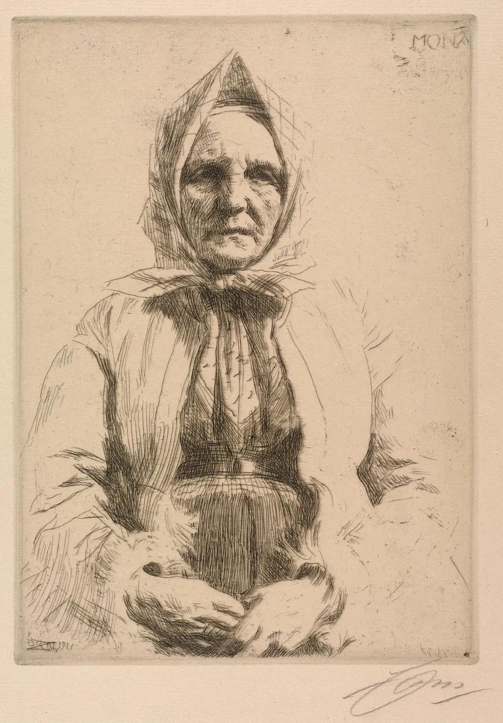 Mona, by Anders Zorn, 1911