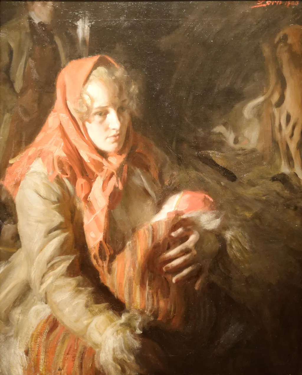 Mother and Child, by Anders Zorn, oil, 1900