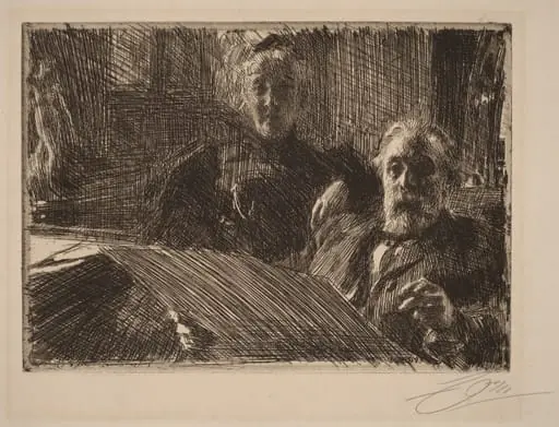Mr. and Mrs. Furstenburg, by Anders Zorn