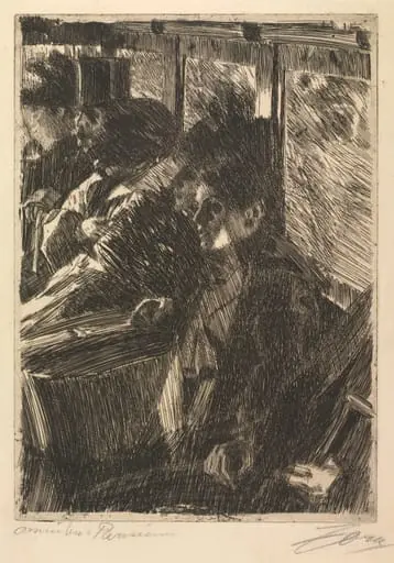 Omnibus, by Anders Zorn