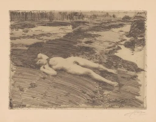 On the Sands, by Anders Zorn