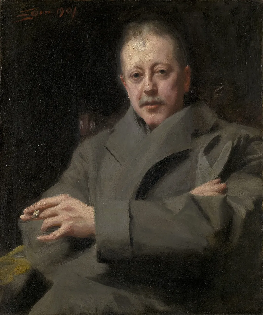 Portrait Study of a Man, by Anders Zorn, oil, 1901