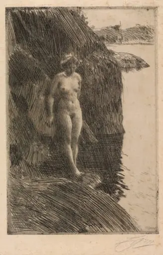 Precipice, by Anders Zorn
