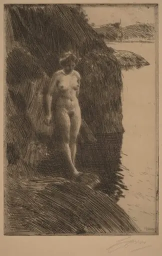 Precipice, by Anders Zorn