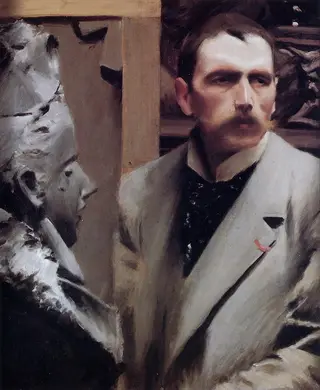 Self-portrait 1889 by Anders Zorn, by Anders Zorn, 1895