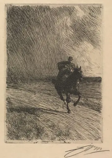 Storm, by Anders Zorn