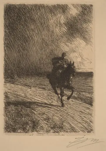 Storm, by Anders Zorn
