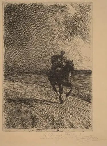 Storm (L'orage), by Anders Zorn