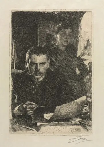 The Artist and His Wife, by Anders Zorn