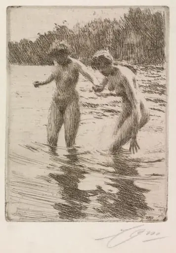 Two Bathers