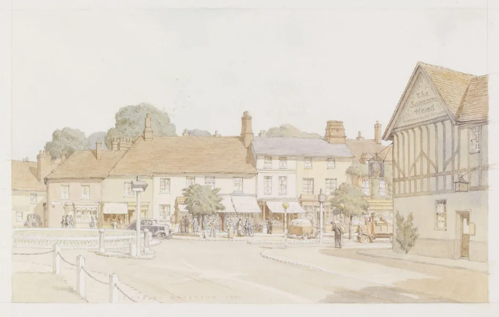 Beaconsfield, by Anderson, watercolor, 1940
