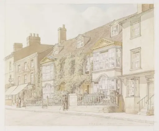 Georgian Houses, Market Hill, Buckingham, by Anderson