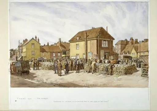 The Market, Thame, by Anderson