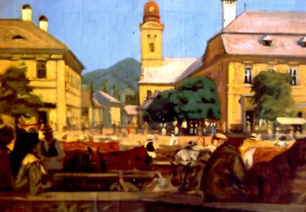 Peisaj băimărean, by András Mikola, unspecified, 1949