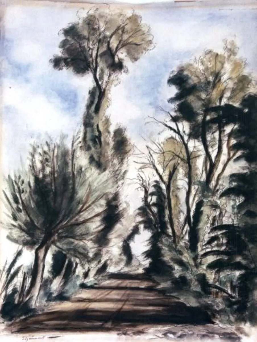 Alee într-un parc, by André Dignimont, 1935