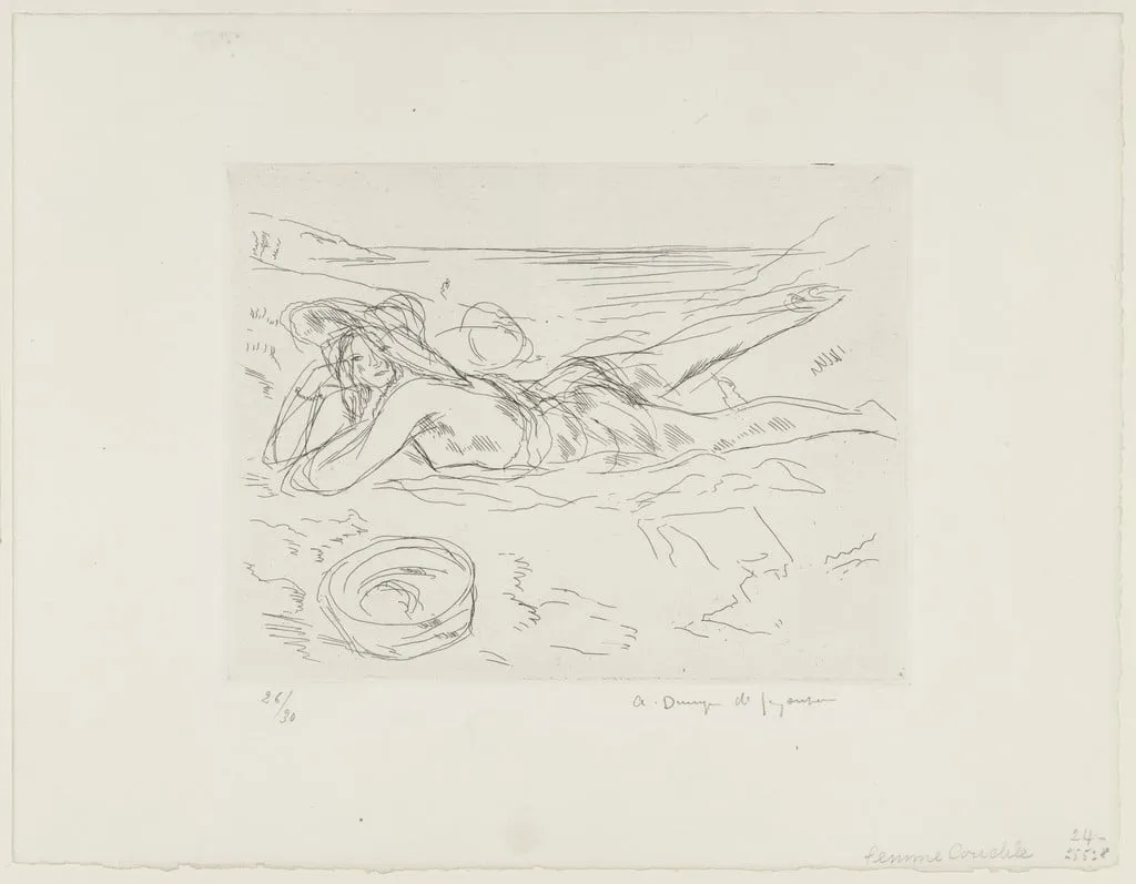 Untitled, by André Dunoyer de Segonzac, ink, 1927