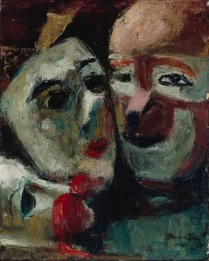 Naamioita (Masques de clowns), by André Foy