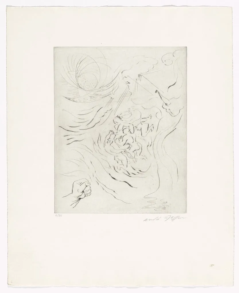 Untitled, by André Masson, ink, 1933