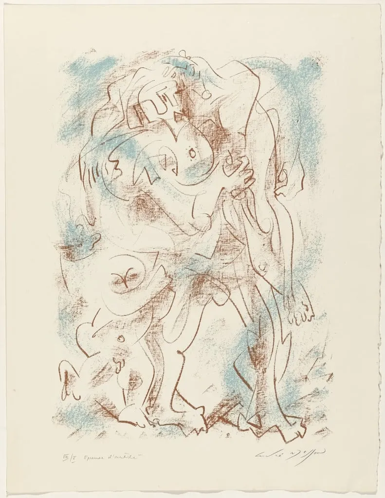 Untitled, by André Masson, ink, 1966