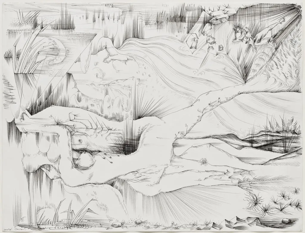 Untitled, by André Masson, ink, 1939