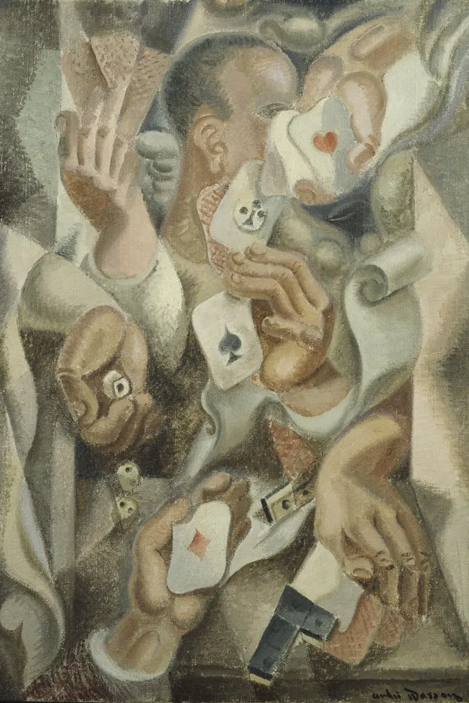 Untitled, by André Masson, oil, 1923