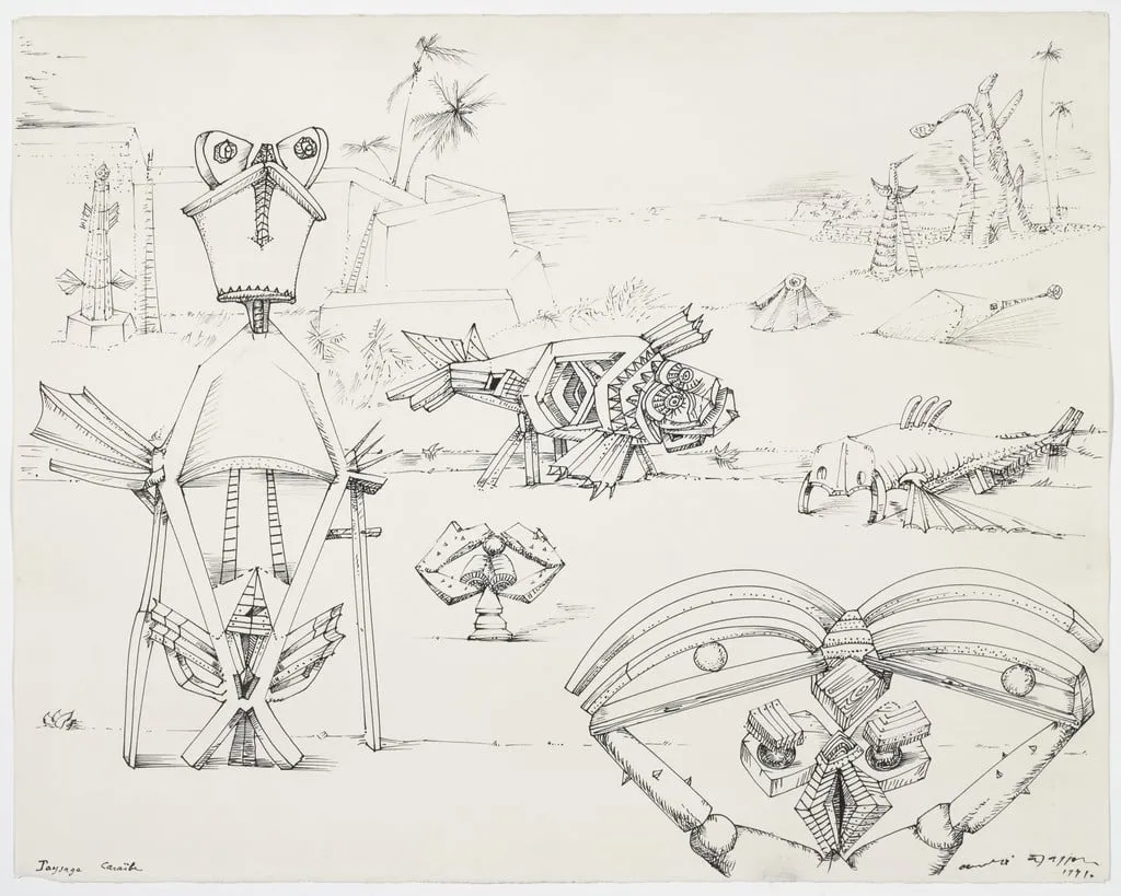 Untitled, by André Masson, ink, 1941