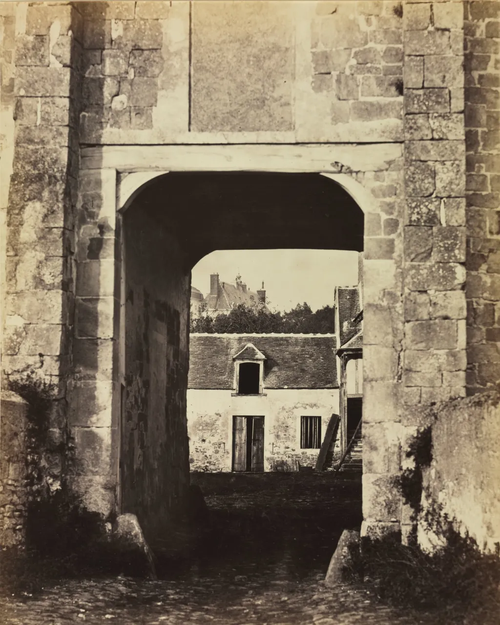 Rural Estate Seen Through Archway, by André Philippe Régnier, 1864