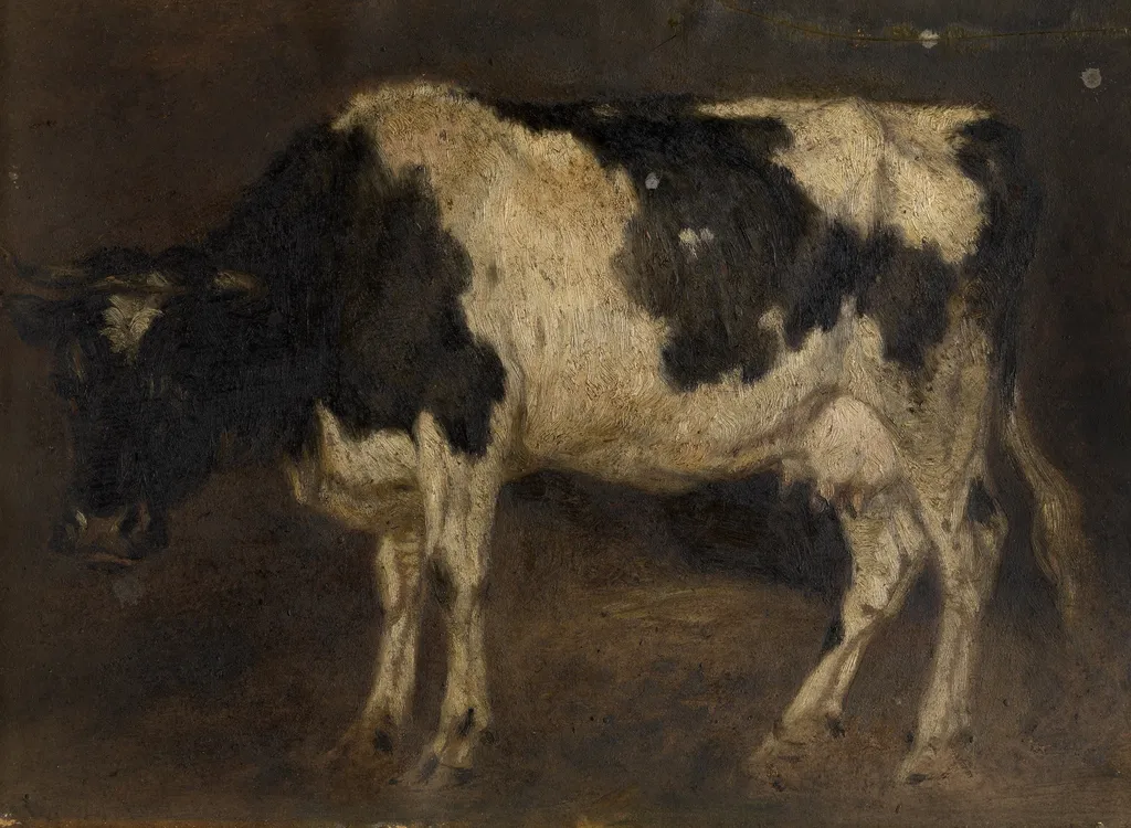 Cow, by André Plumot, unspecified, 1877