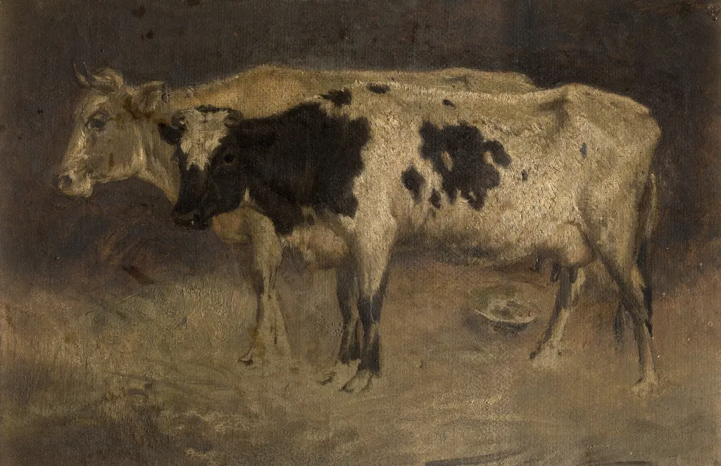Cows, by André Plumot, unspecified, 1873