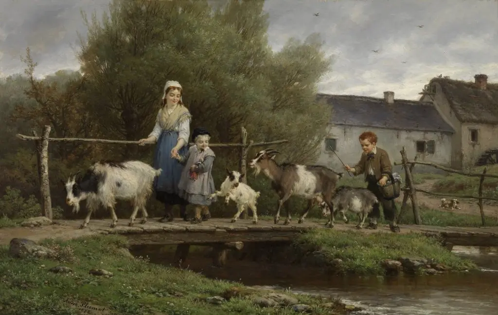 Over the Plank Bridge, by André Plumot