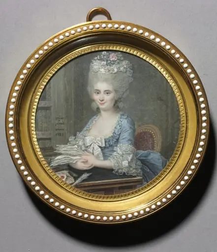 Portrait of a Woman in a Blue Dress, by André Pujos