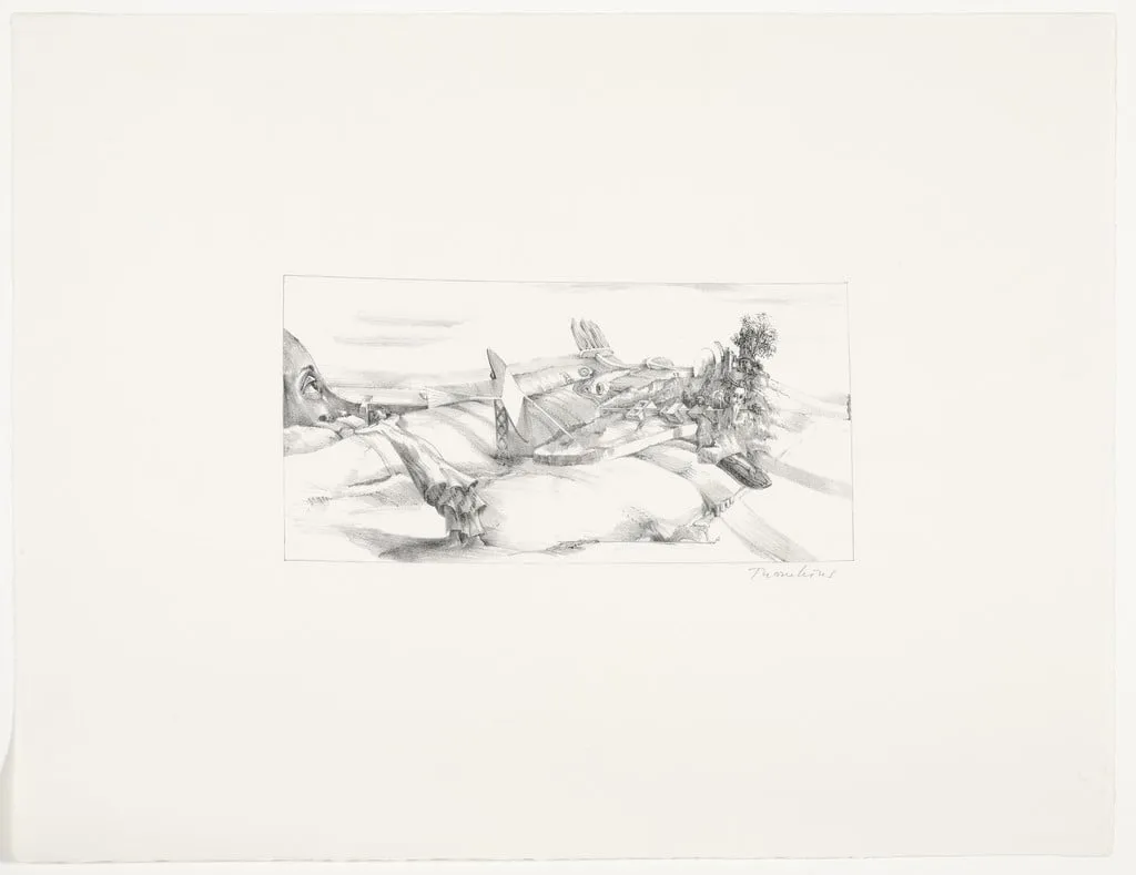 Untitled, by André Thomkins, ink, 1971