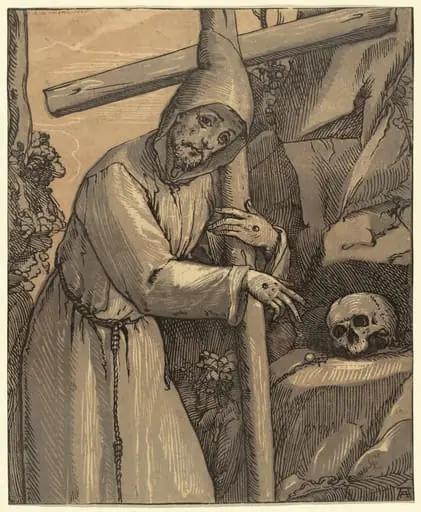Saint Francis of Assisi, by Andrea Andreani
