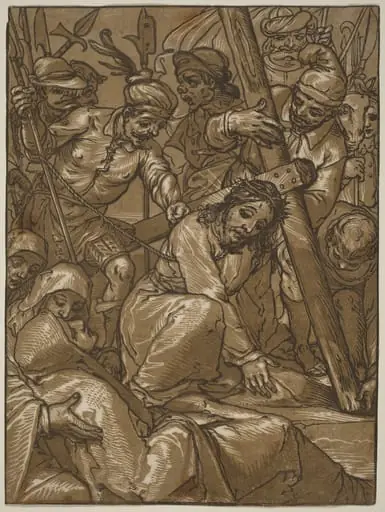 The Bearing of the Cross, by Andrea Andreani