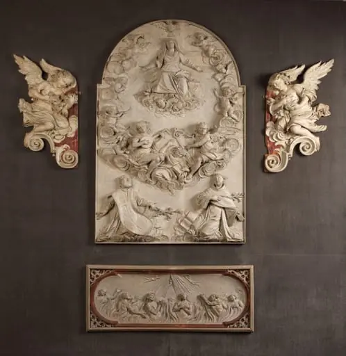 The Assumption of the Virgin with saints and angels, by Andrea Brustolon