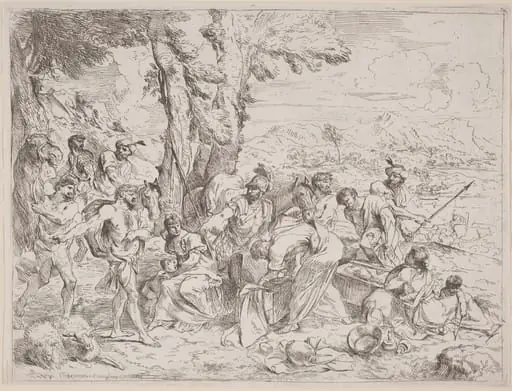 Rachel Concealing Laban's Idols, by Andrea De Leone