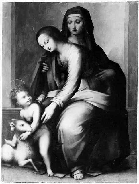 Virgin and Child with Saint Anne, by Andrea del Brescianino