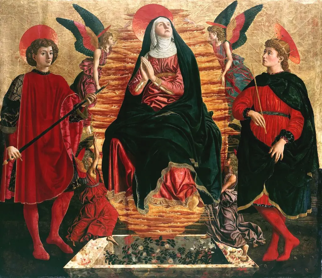 Assumption of the Virgin, by Andrea del Castagno